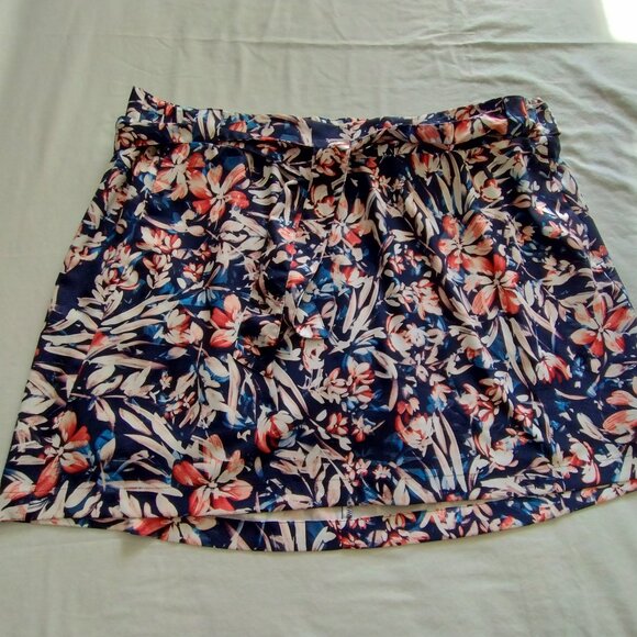 SAINT JOHN's BAY Navy & Pink BELTED "ACTIVE" Style SKORT Sz 2X - Picture 1 of 5